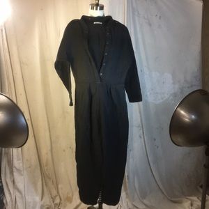 Black Crane black boiler suit